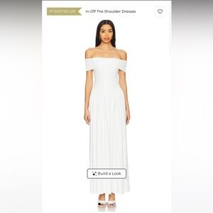 White strapless dress